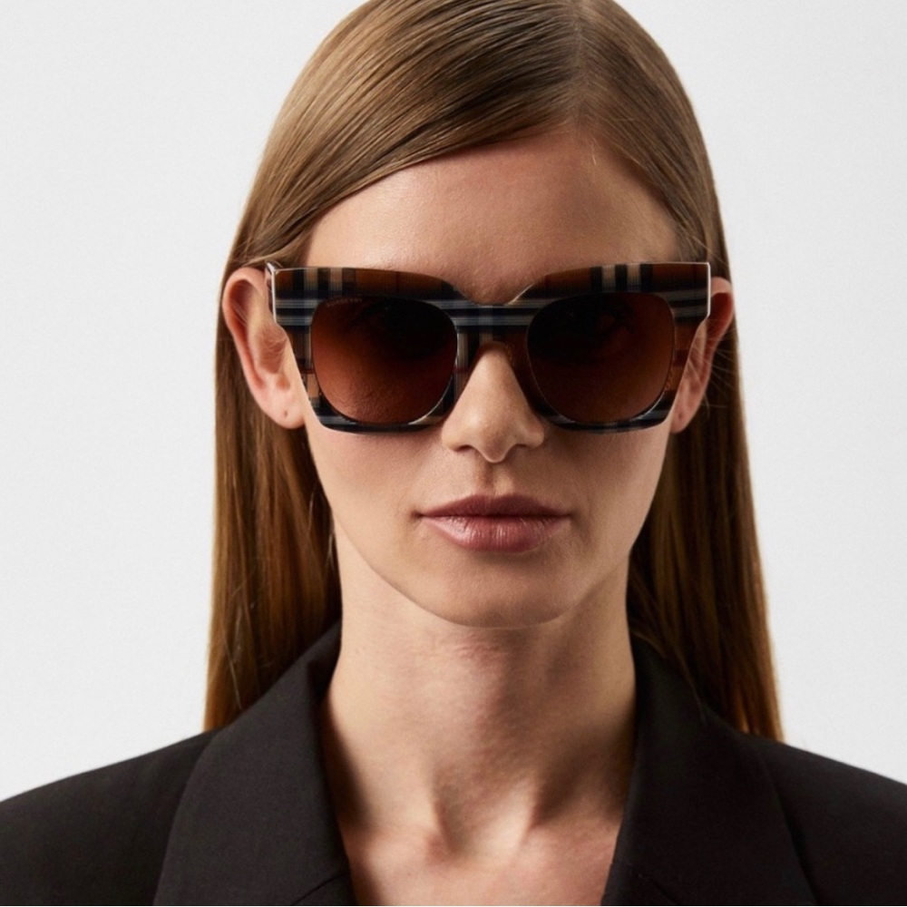BURBERRY Kitty Brown Gradient Butterfly Ladies Sunglasses BE4364F 396713 51